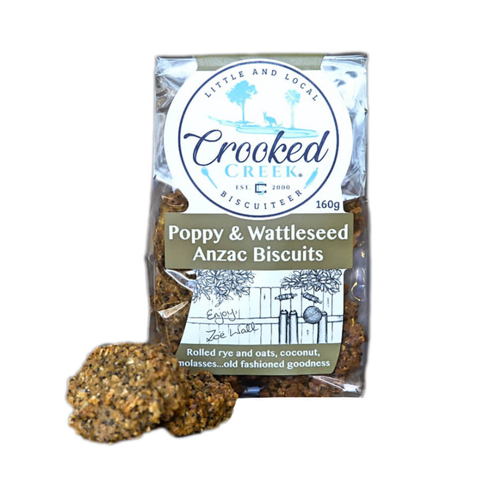 Australian Gourmet Food Poppy and Wattleseed ANZAC Biscuits