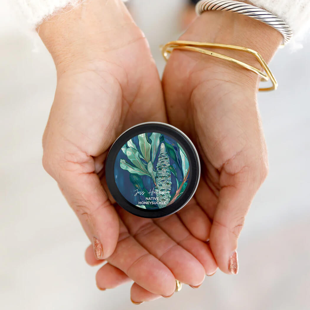 Native Honeysuckle Tin Candle