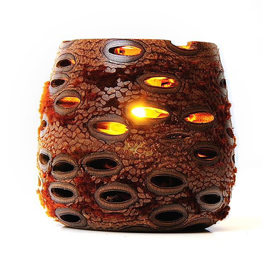 Banksia Hollow Tea Light Holder Australian Gifts for Overseas
