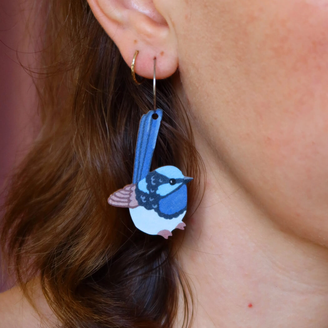 Blue Wren Gifts Australia - Australian Made Earrings by Pixie Nut