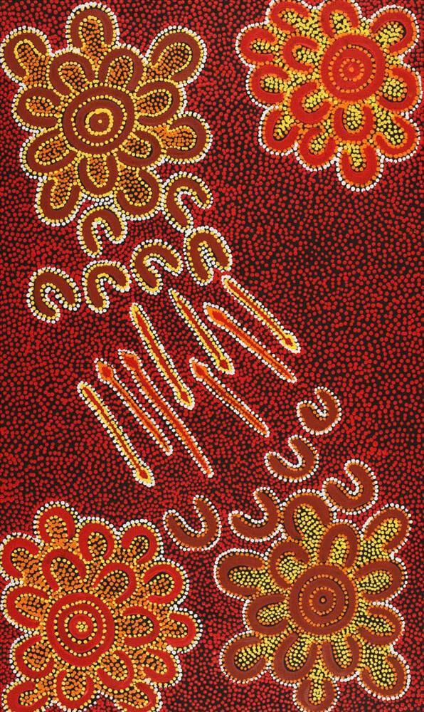 Buy Aboriginal Art by Indigenous Artist Ritasha Nampijinpa Martin 5400