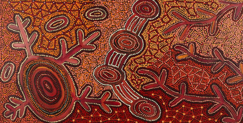 Buy Aboriginal Art Sydney by Theo (Faye) Nangala Hudson 835