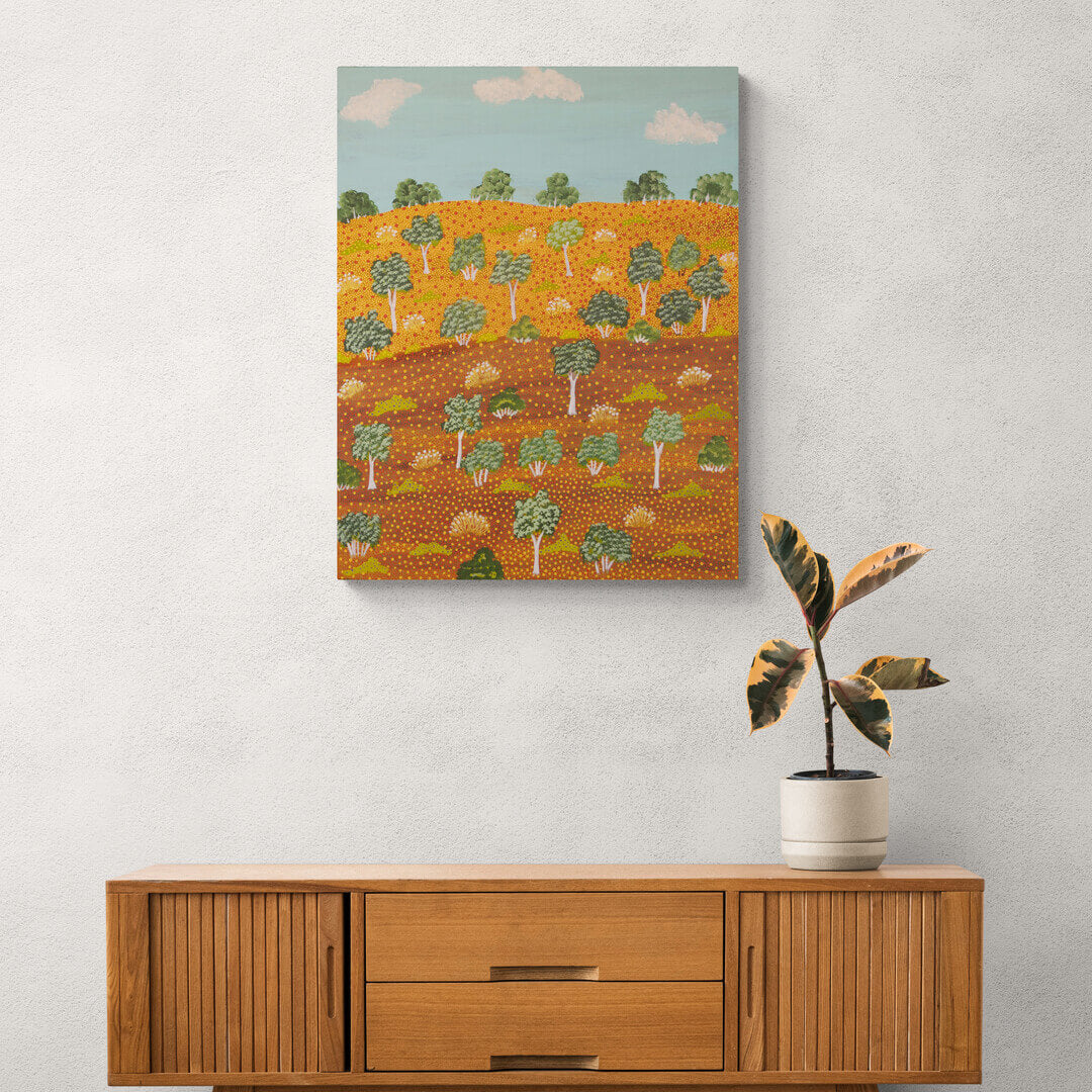 Buy Aboriginal Art by Alec Pula Lewis from Artists of Ampatwatja 482-25