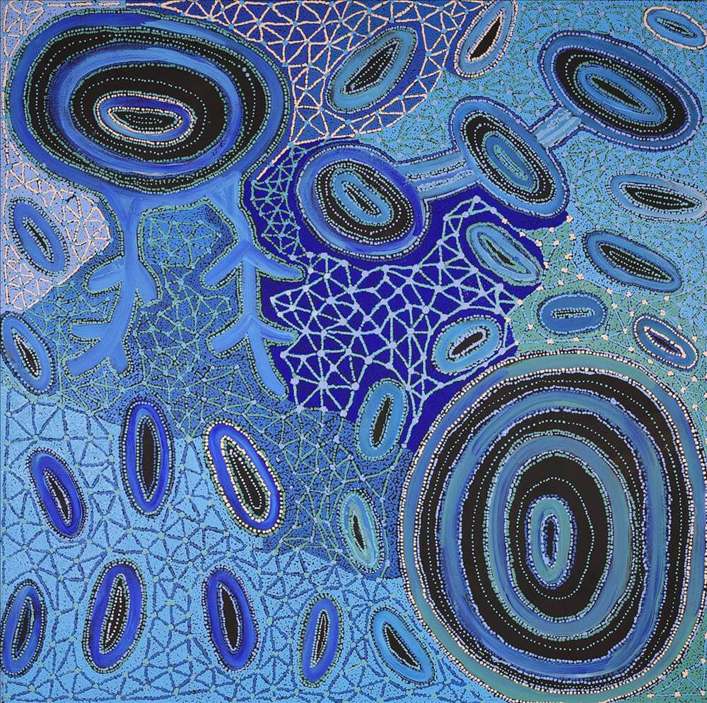 Buy Aboriginal Art by Theo Faye Nangala Hudson from Warlukurlangu
