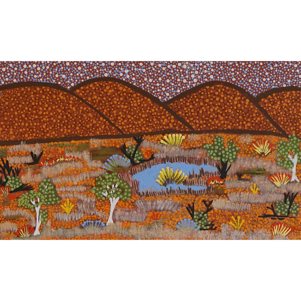 Buy Aboriginal Art by Una Pula Beasley from the Artists of Ampilatwatja 456-23