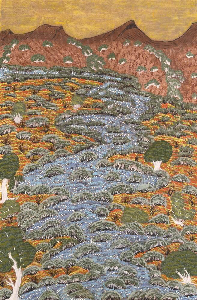 Buy Aboriginal Art by Yvonne Ngwarraye Bonney from the Artists of Ampilatwatja 8525