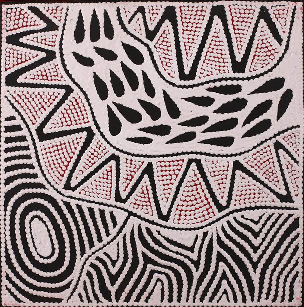 Aboriginal Art - Pikilyi Jukurrpa 30 x 30cm