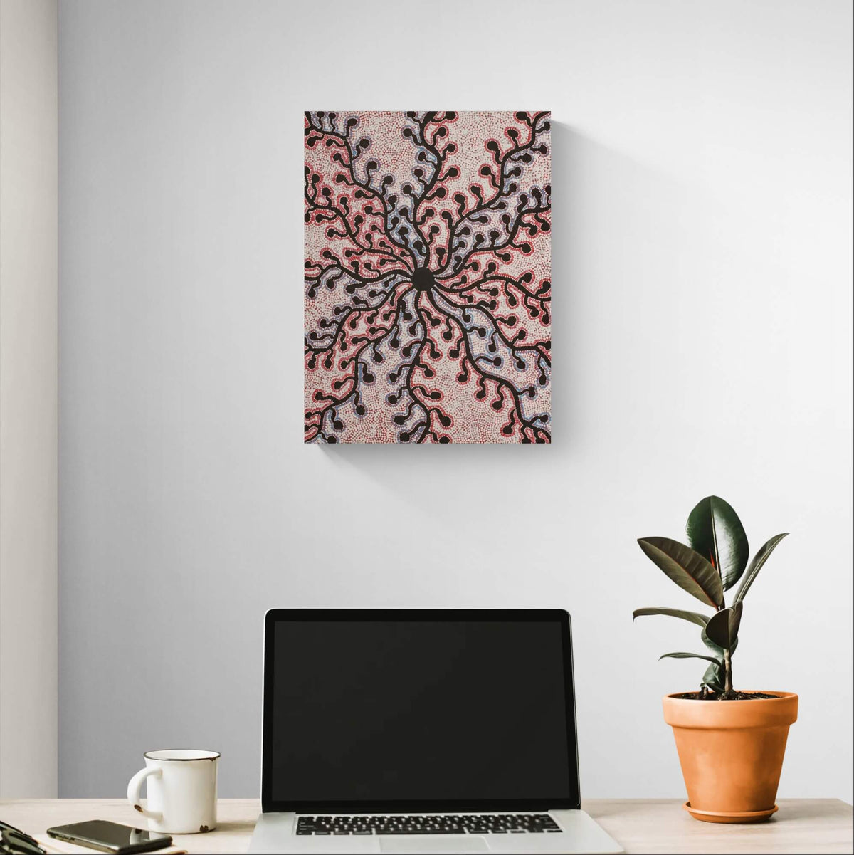 Aboriginal Art - Yarla Jukurrpa 61 x 46cm