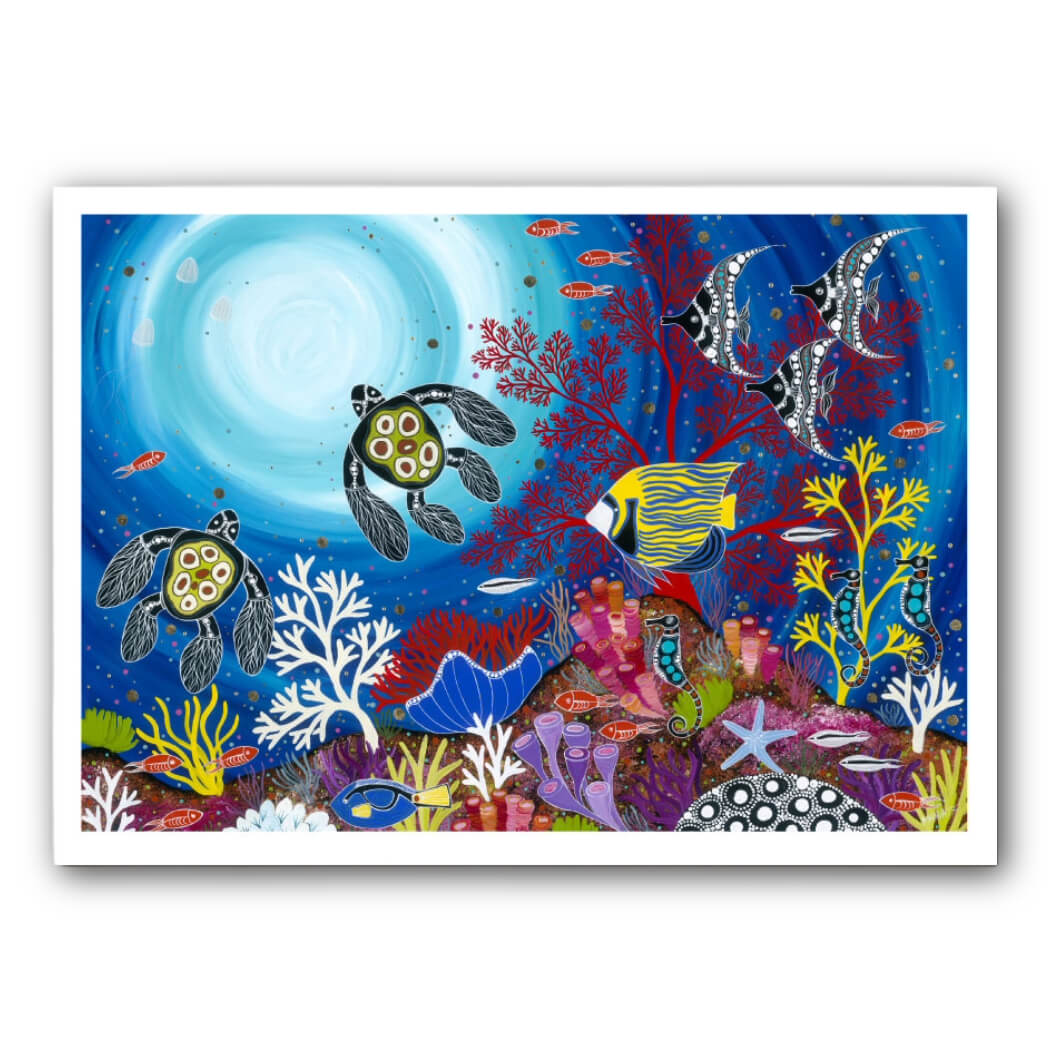 Buy Australian Prints by Melanie Hava titled a "Reef Wonderland"