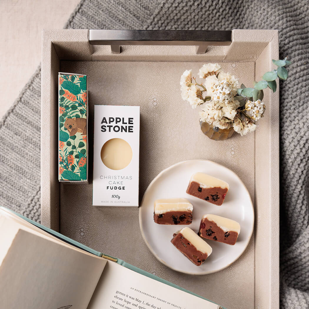 Christmas Cake Fudge Australian Made by Alpertein Designs