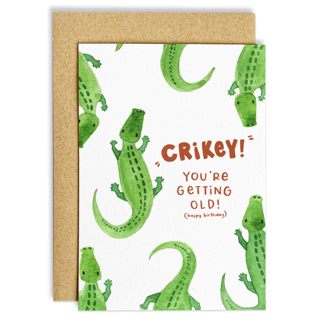 Crocodile Funny Birthday Card