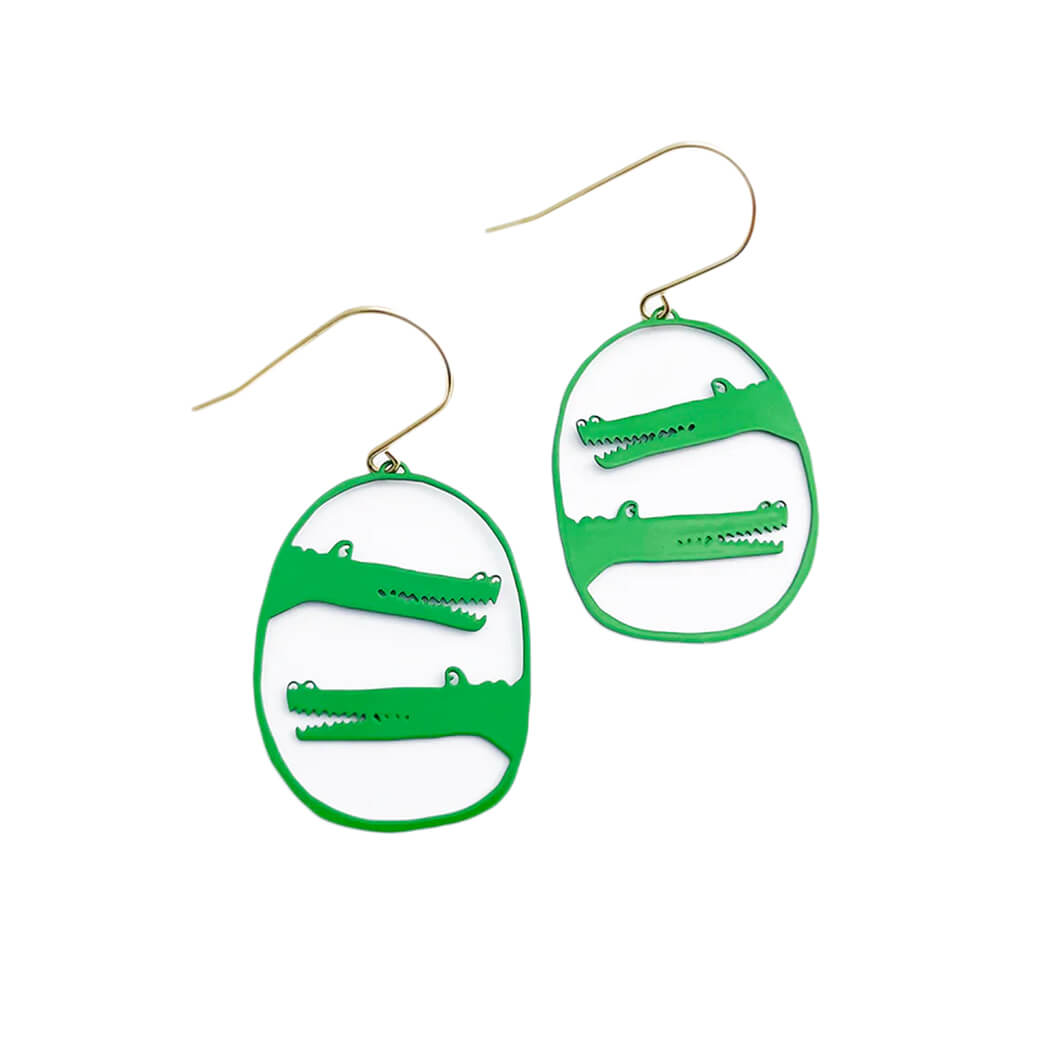 Crocodile Earrings by Denz for Australian Made Gifts for Women