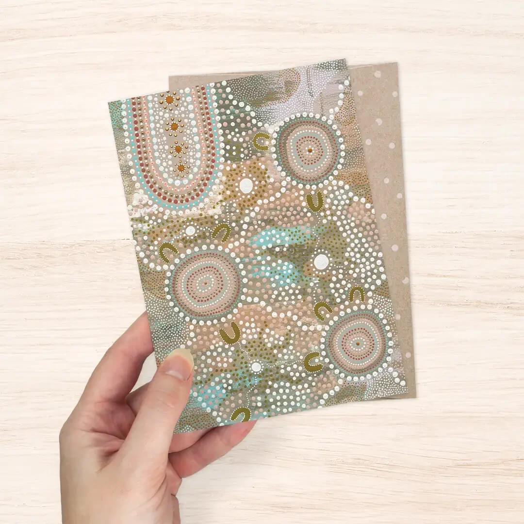 Earth Greetings Australian Aboriginal Art Greeting Card Blank Inside