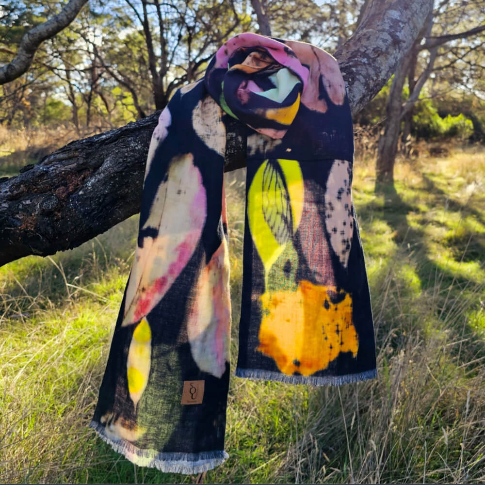 Eucalyptus Leaves Scarf Australian Made Gifts for Women