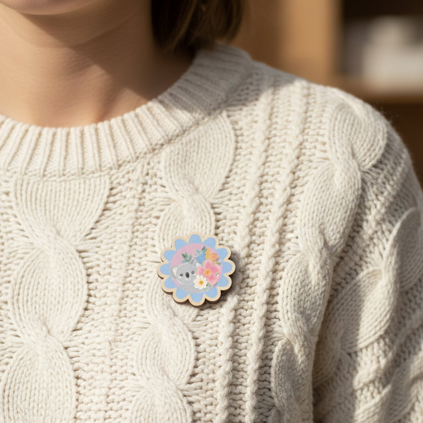 Australian Made Koala Brooch for affordable gifts for women