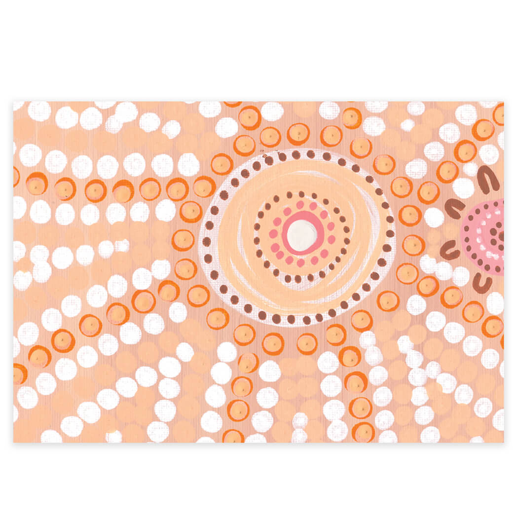 Folded Aboriginal Wrapping Paper Made in Australia by Earth Greetings