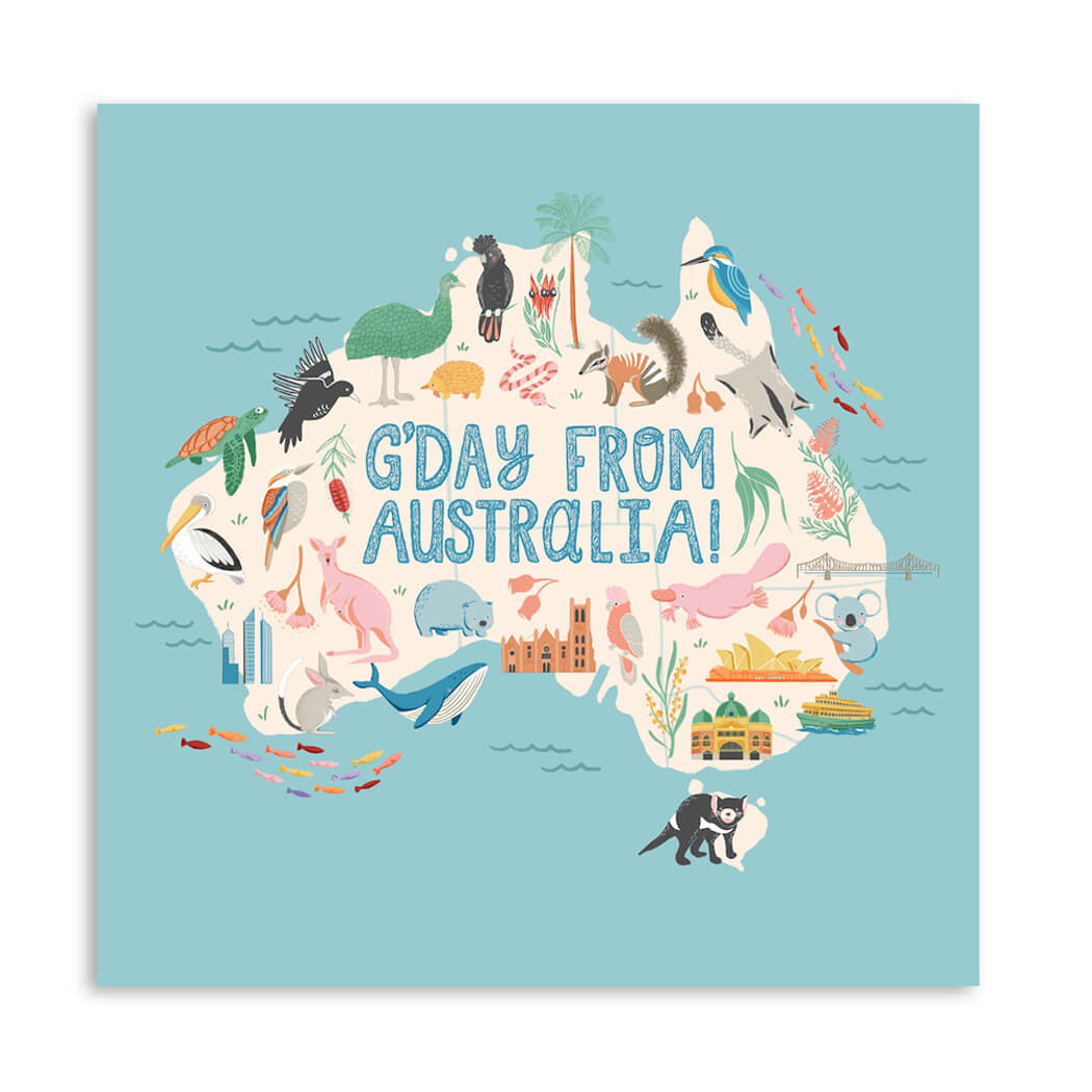 Gday from Australian Greeting Card by Aero Images