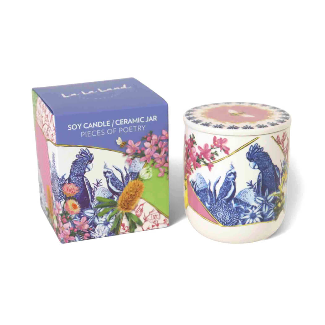 Gifts Australia - Ceramic Jar Scented Candle by La La Land