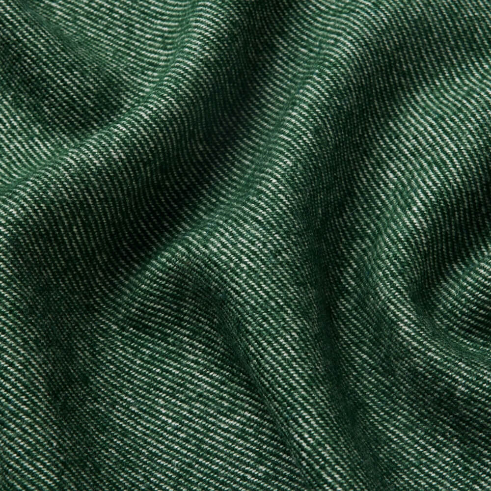 Green Merino Wool Scarf Australian Made by Waverley Mills Tasmania