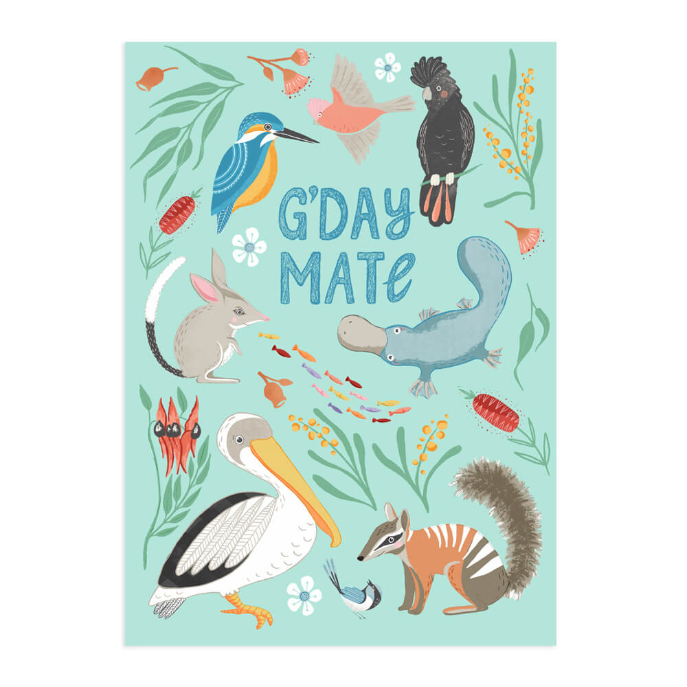 Greeting Cards Australia G'Day Mate 