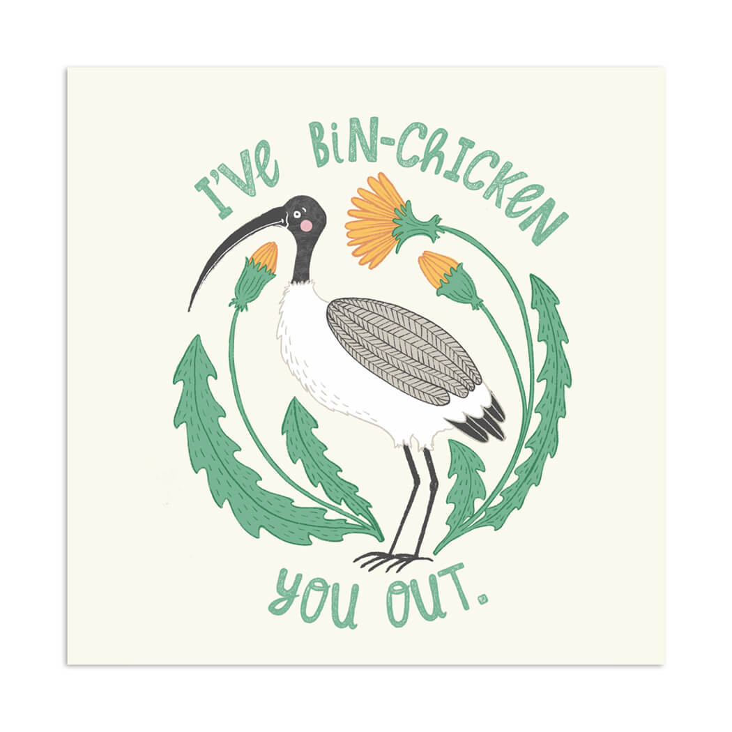 Greeting cards Australia Novelty Bin Chicken 