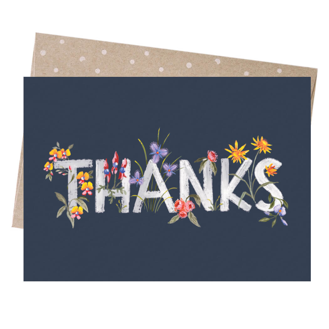 Greeting Cards Australia Thanks Blank Inside