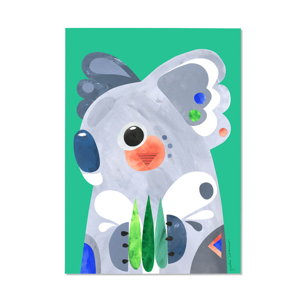 Koala Fine Art Print in A4 by Pete Cromer for an Australian Gift or Souvenir