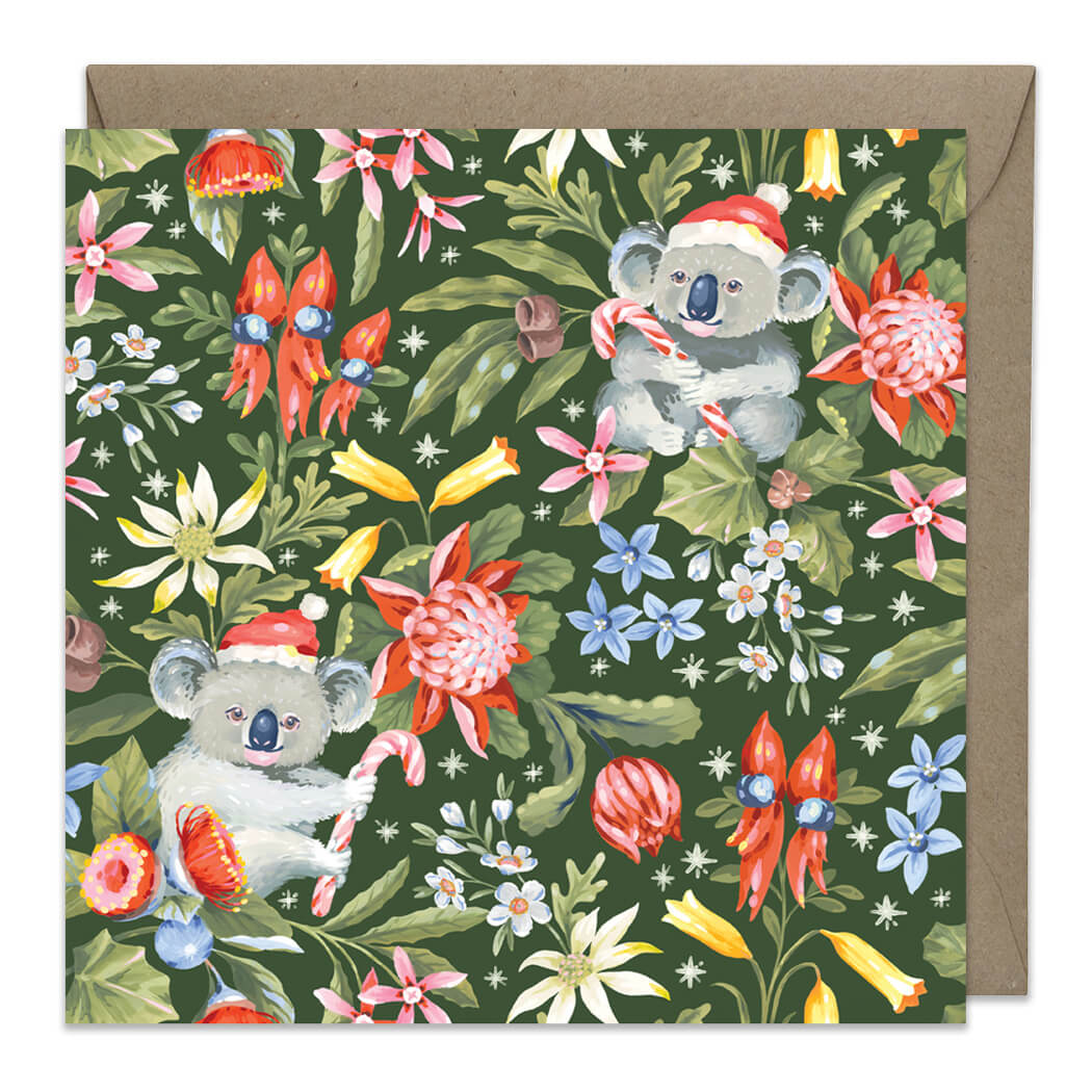 Koala Themed Christmas Card by Earth Greetings