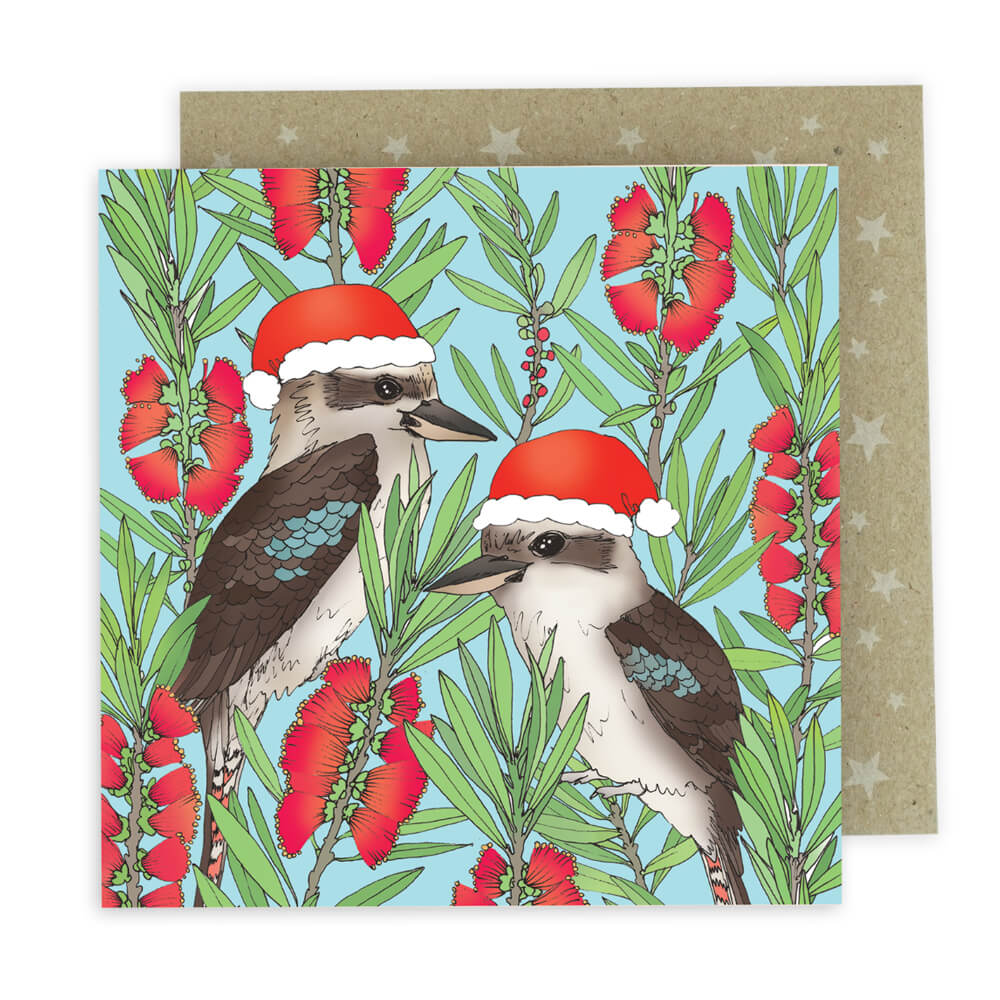 Kookaburra Christmas Card Pack Best Online for Sending Overseas