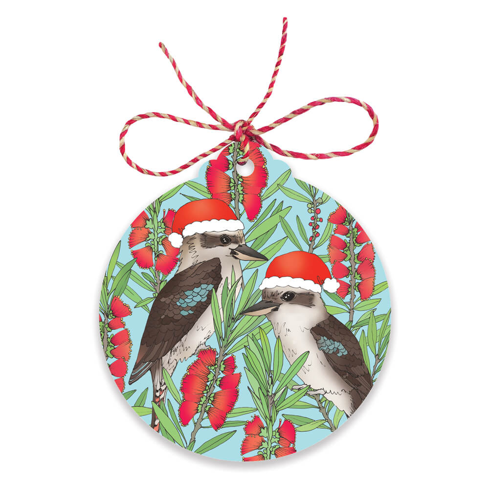 Kookaburra Christmas Gift Tags for Australia Gifts by Earth Greetings