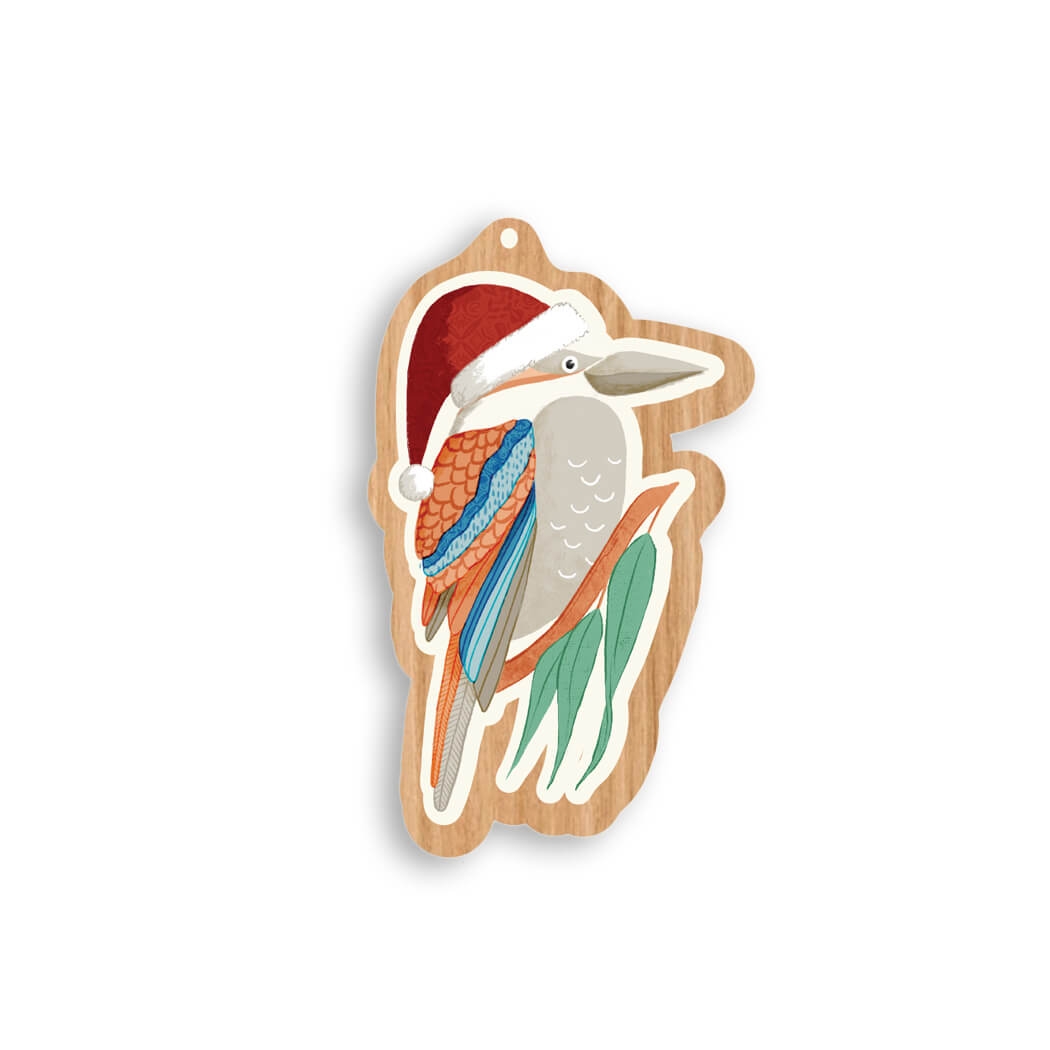 Kookaburra Gifts Australian Made Wooden Decoration by Melanie Sharpe
