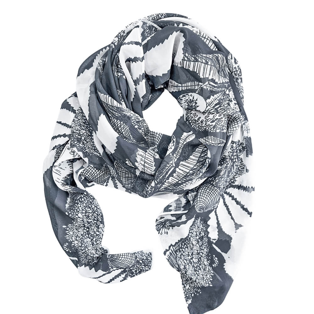 Square Scarf - Sawtooth Banksia