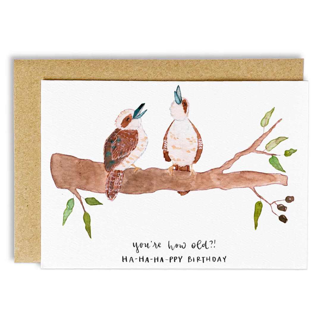 Novelty Kookaburra Birthday Card by The Wattle Studio