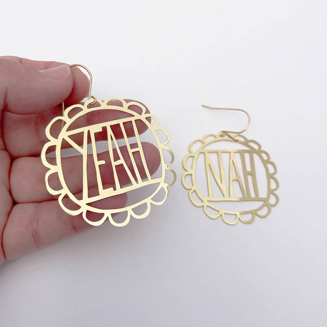 Novelty Earrings Australia Yeah Nah