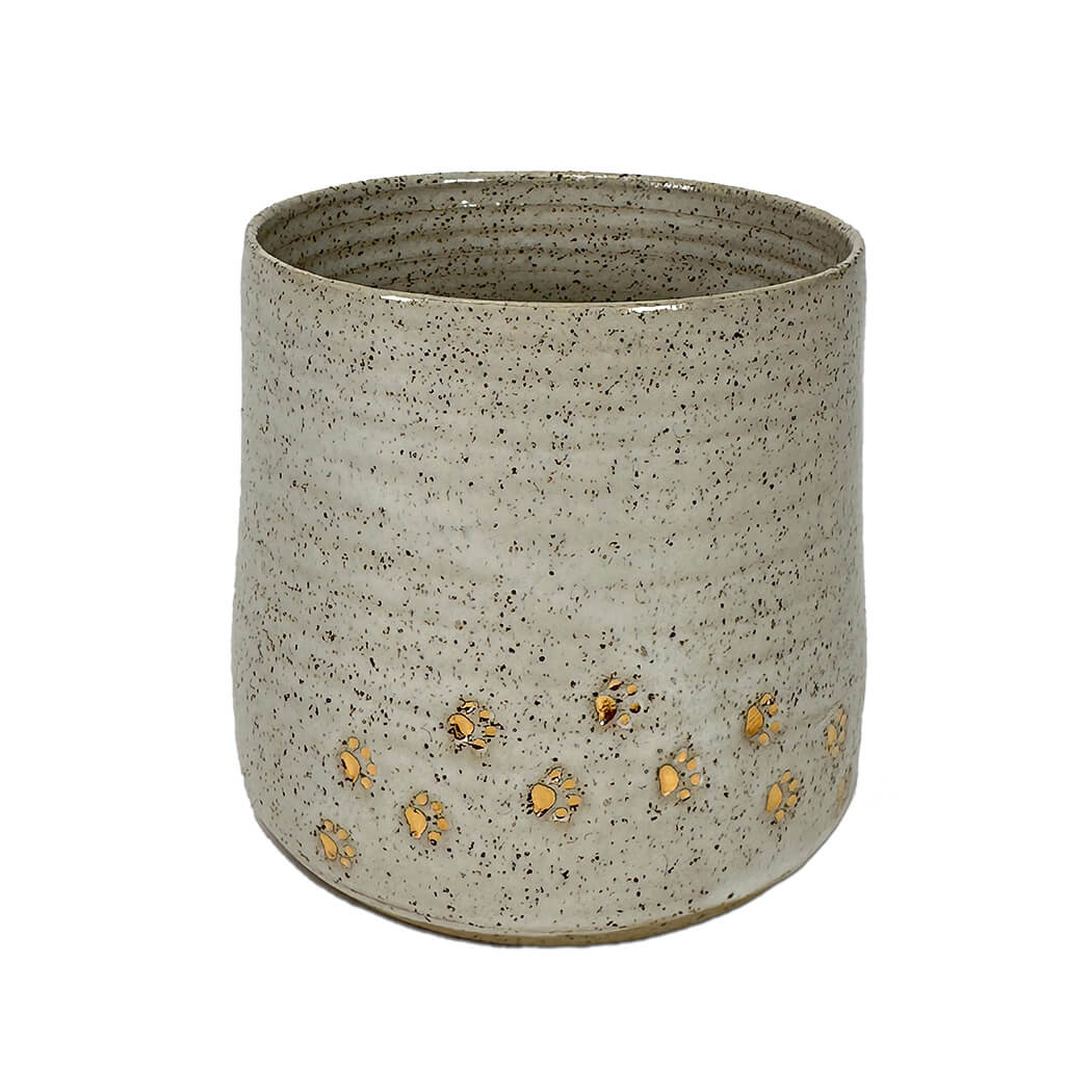 Paw Prints Handmade Ceramic Mug for Mothers Day