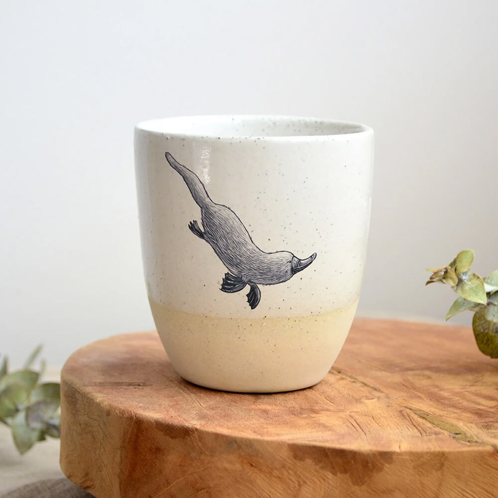 Platypus Souvenir Gifts Australia - Ceramic Mug by KW Ceramics