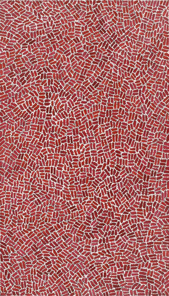 Red Aboriginal Art for Sale Sydney by Nathania Nangala Granites Bits