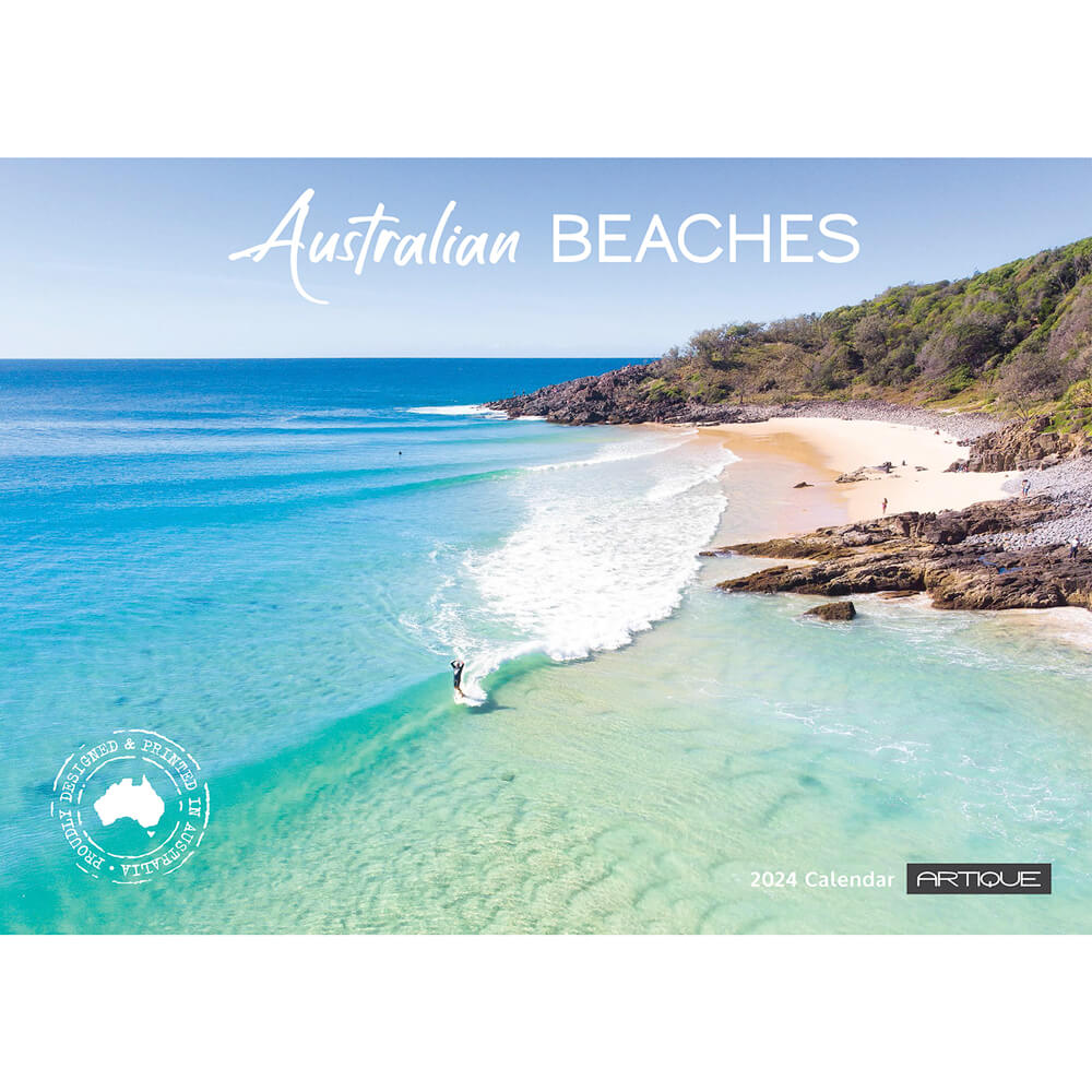 Souvenirs Australia 2024 Australian Beaches Calendar