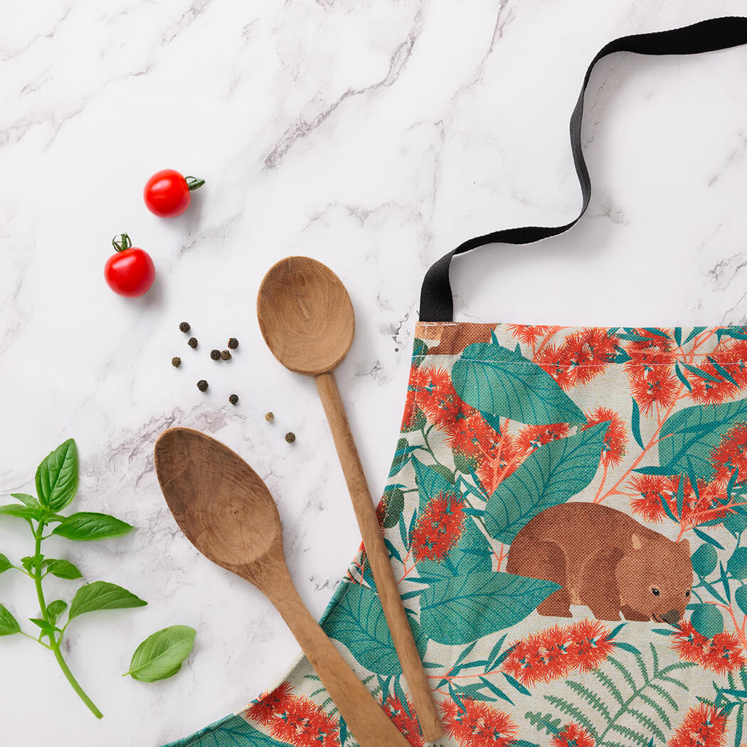 Wombat Apron for Made in Australia Souvenirs