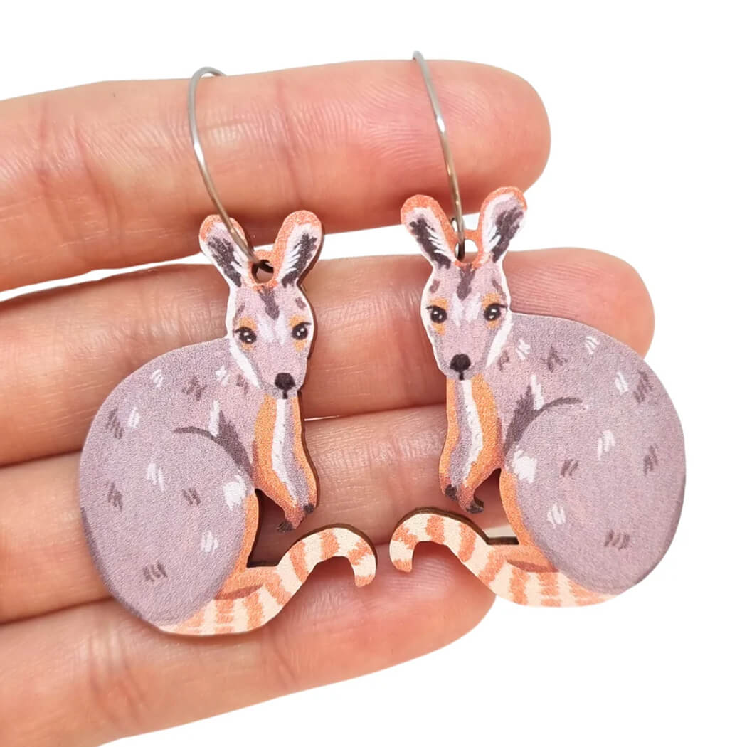 Wallaby Kangaroo Earrings for Australian Gifts for Women