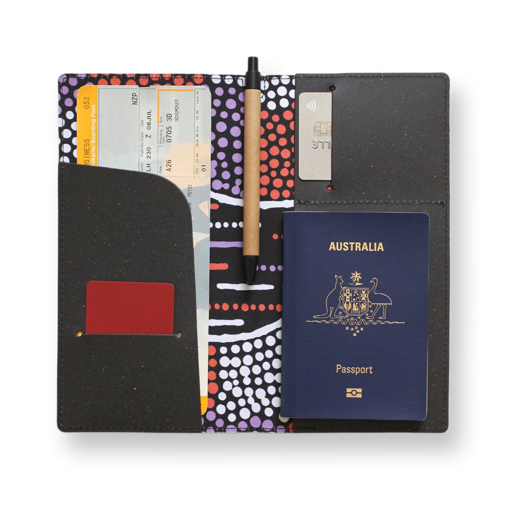 Aboriginsl Gifts and Souvenirs with the Australian Made leather travel Wallet
