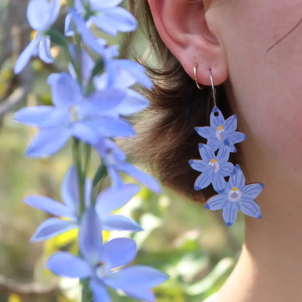 Orchid Earrings for Australian Gifts for Women by Pixie Nut