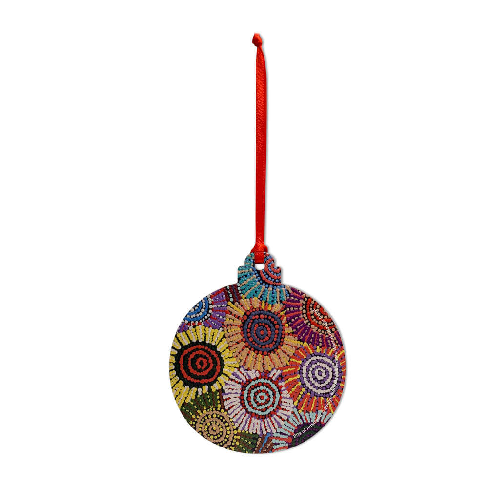 Buy Aboriginal Gifts Online Aboriginal Art Christmas Decorations Evelyn Nangala Robertson