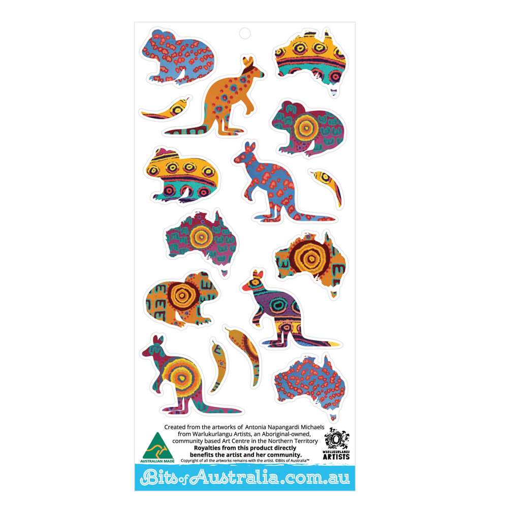 Australian Sticker Sheets Aboriginal Art