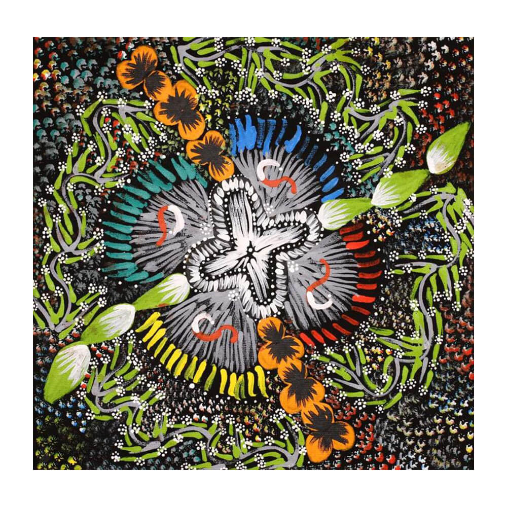 Aboriginal Art - Native Seed Dreaming 46 x 46cm