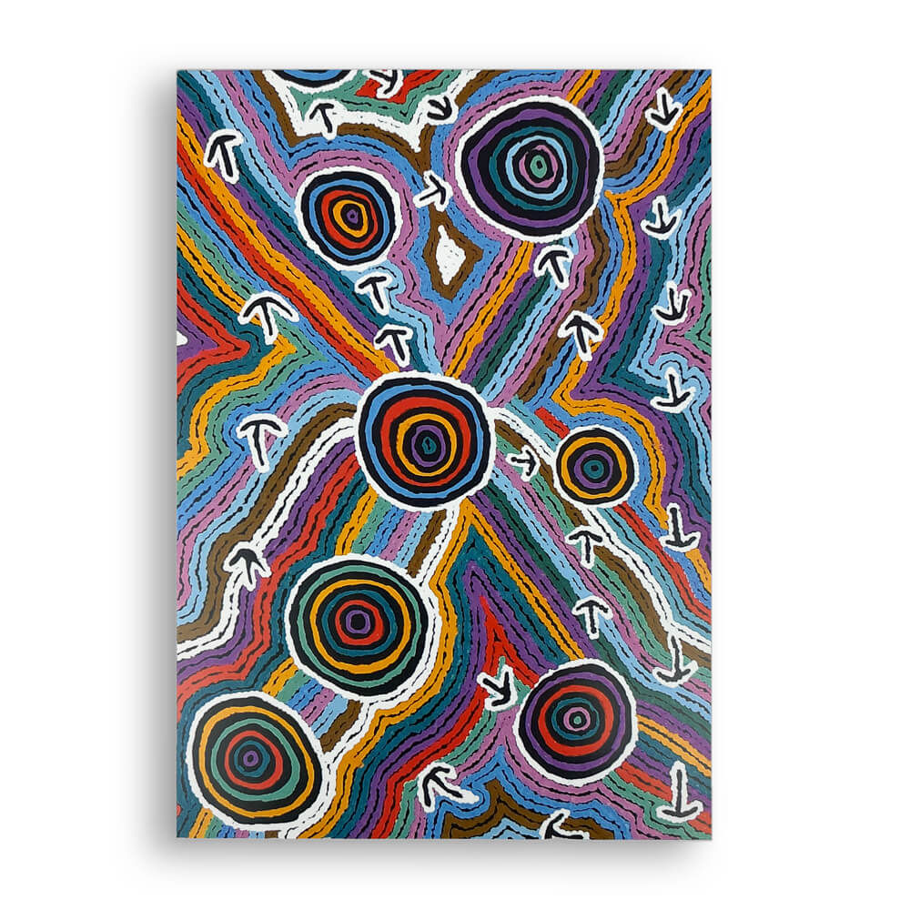 Aboriginal Gifts A5 Notepad Australian Made by Margaret Nangala Gallagher