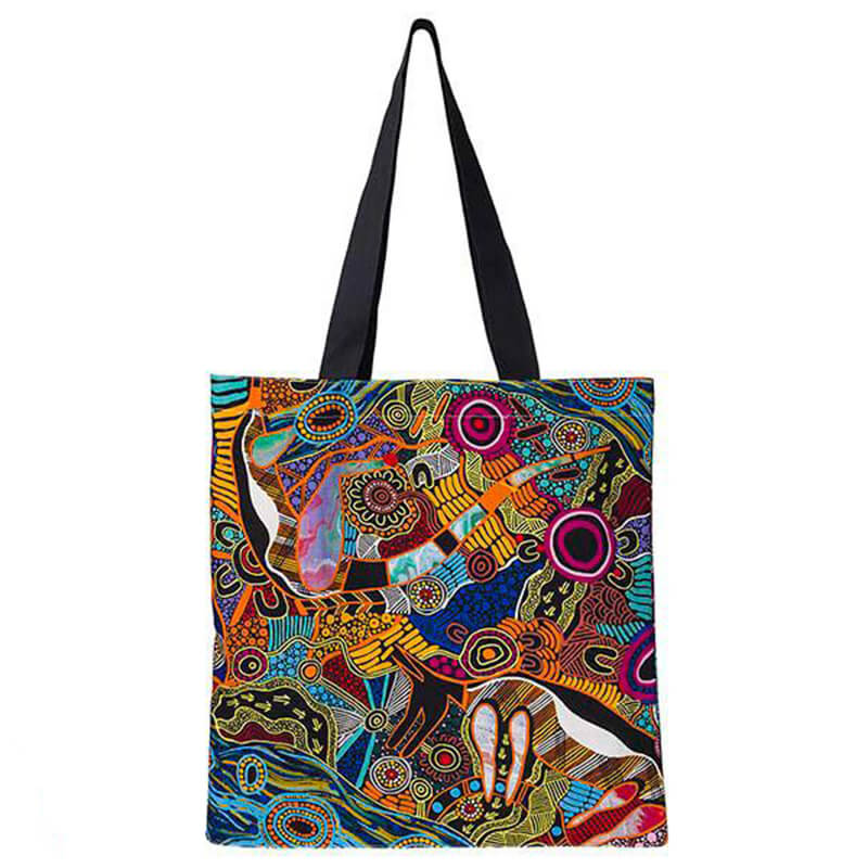 Aboriginal Gifts Australian Made Shopping Tote Bag Justin Butler Alperstein Designs