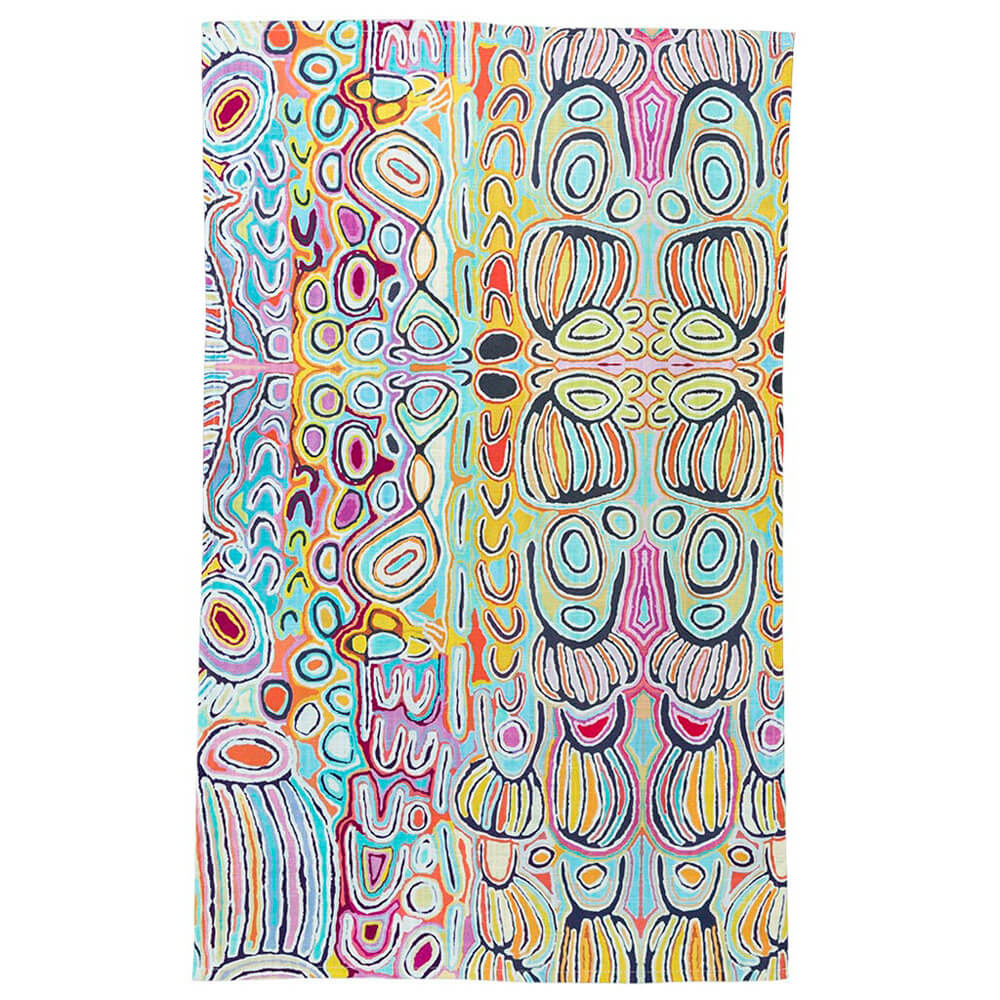 Aboriginal Gifts Australian Made Souvenir Tea Towel Judy Watson