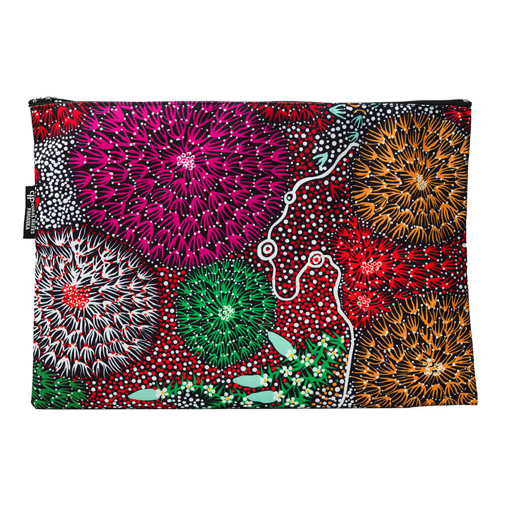 Aboriginal Gifts Australia, Zip Bag by Coral Hayes and Alperstein Designs