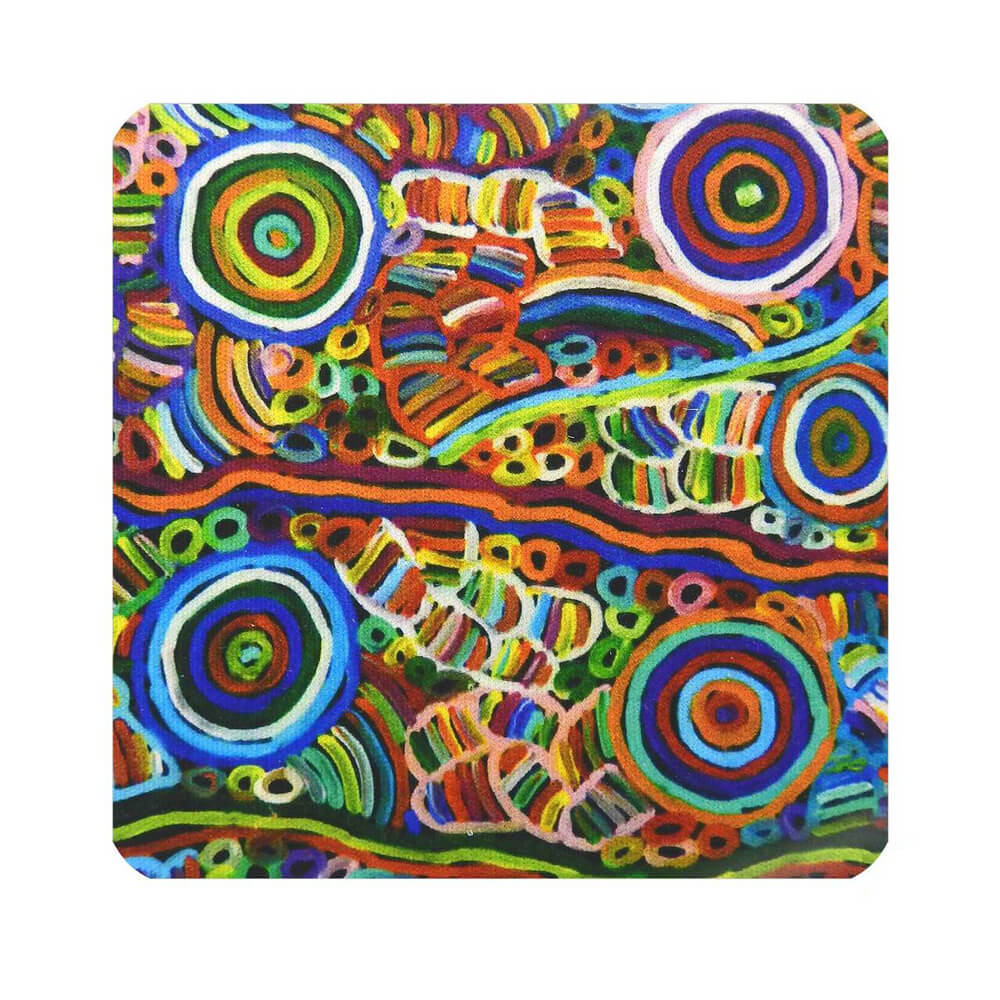 Aboriginal Gifts Australian Souvenir Coaster Betty Club Utopia